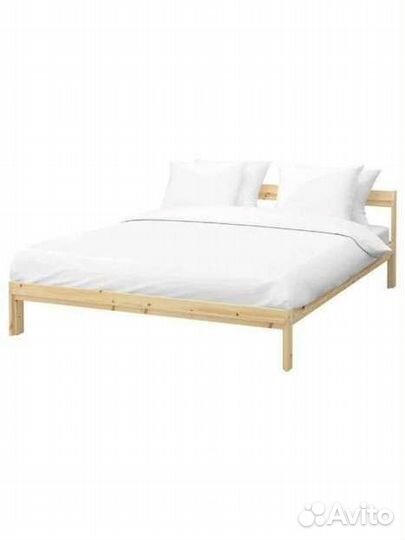 Кровать ikea+инструк из массив дерева 160 200