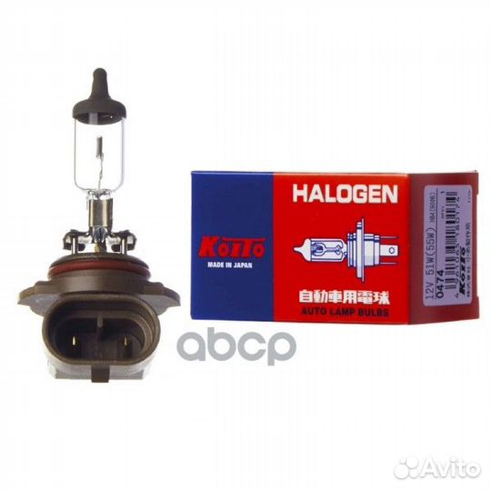 Лампа 9006 (hb4) 12v 55w koito 90 L12251, L12251B