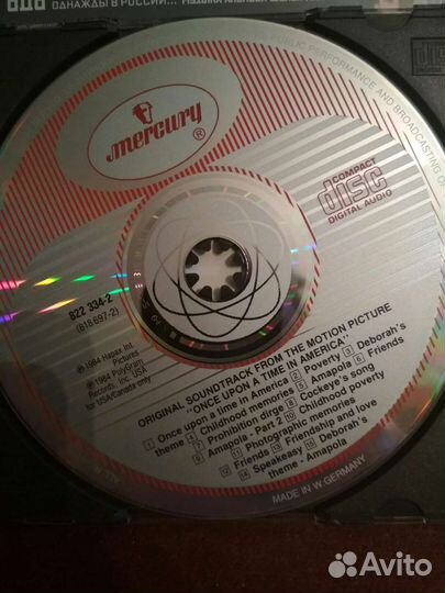 CD саундрек Крёстный отец и Однажды в Америке