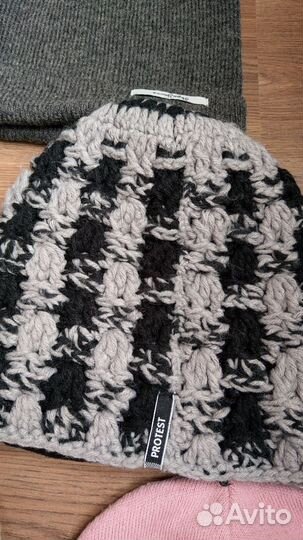 Шапки, новый шарф, снуд, новые митенки под норку