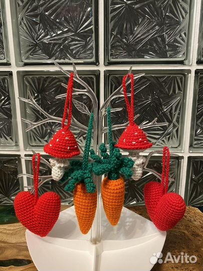 Брелок мухомор игрушка