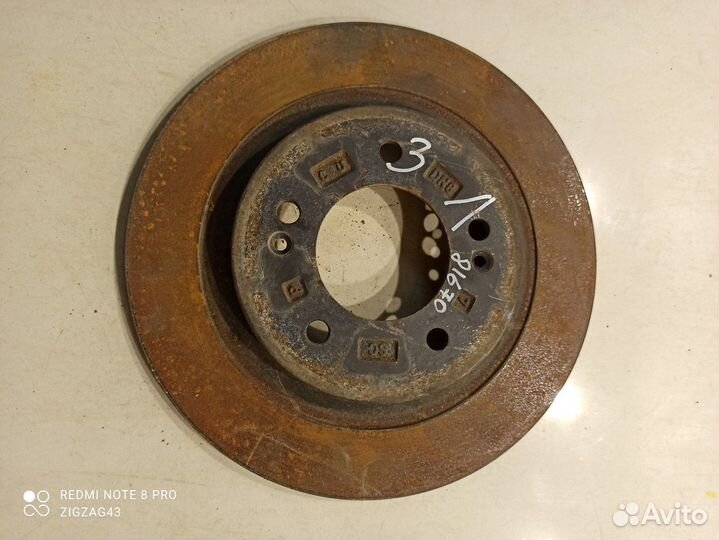 Тормозной диск(задный левый) (Hyundai Sonata)