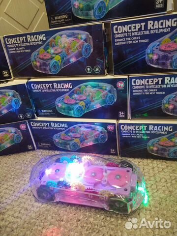 Машина прозрачные шестерёнки