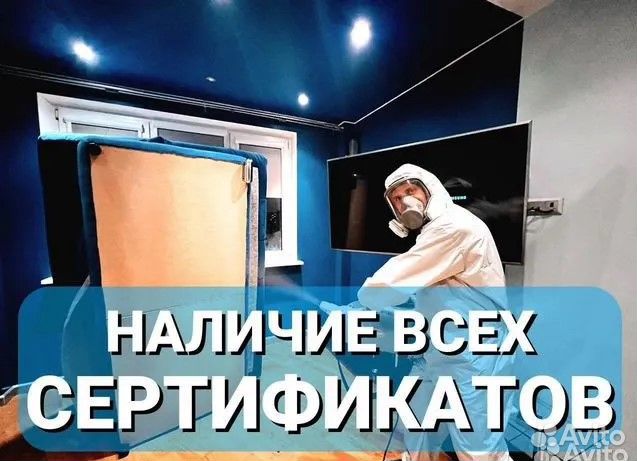 Уничтожение тараканов клопов Дезинфекция Травля