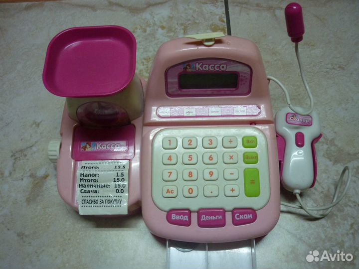 Детские игрушки кассовый аппарат