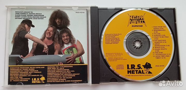 Nuclear Assault – Survive (CD, US 1st press)