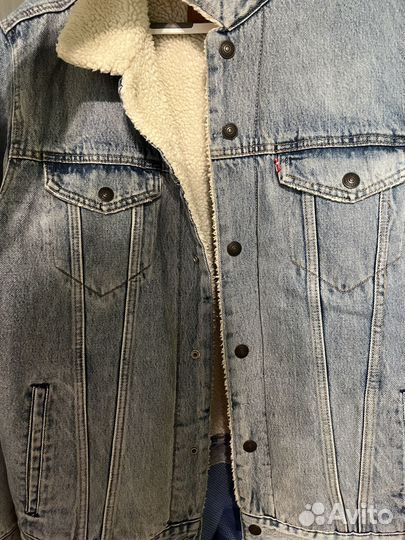 Джинсовая куртка мужская Levi's Sherpa XL