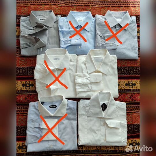 Рубашка мужская Prada, brioni, zilli, Tom Ford