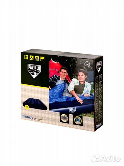 Надувной матрас 191x137x22 электронасос в комплект