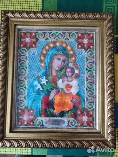 Икона вышитая бисером