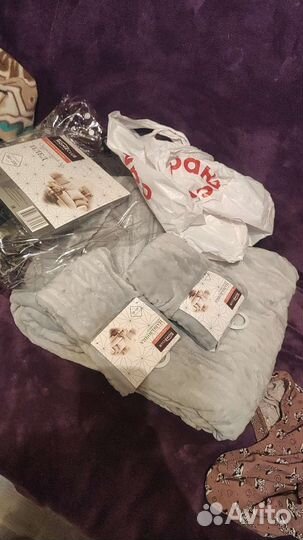 Плед серый 180х200