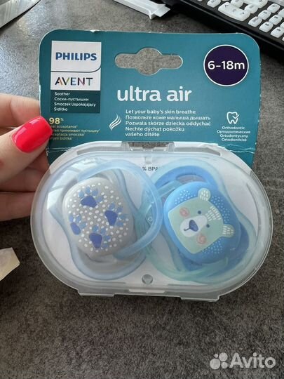 Пустышка avent 6 18