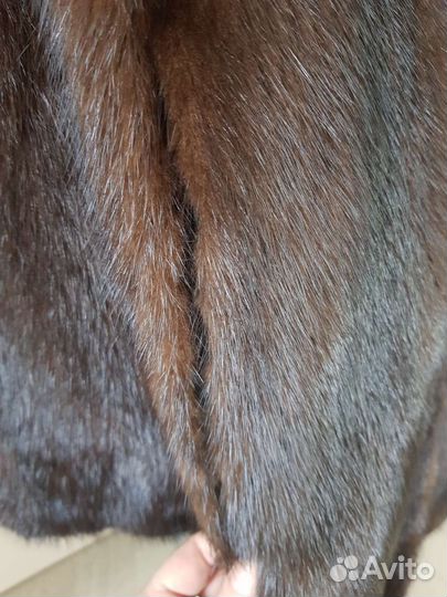 Шуба норковая с капюшоном 46 48