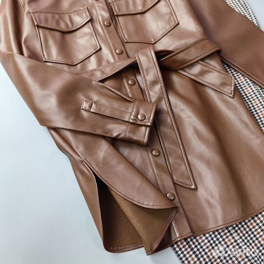 Куртка рубашка Ever.me кожа 44 новая