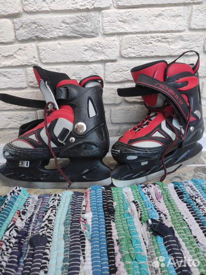 Коньки хоккейные детские раздвижные 32-35