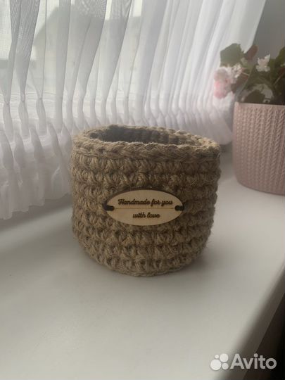 Вязаная шкатулка