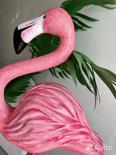 Объемные фигуры из пенопласта. Фламинго