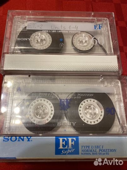Аудиокассеты sony ef90 и 60