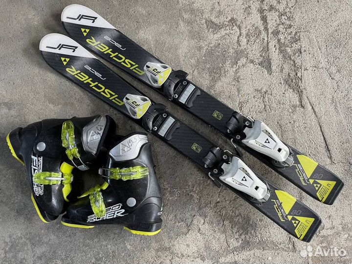 Детские горные лыжи 80 + ботинки комплект Fisher