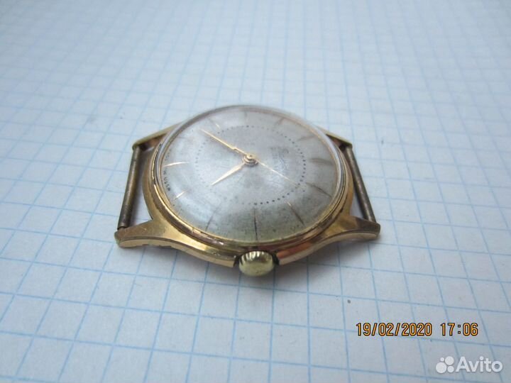 Часы Ракета Механические позолоченные AU