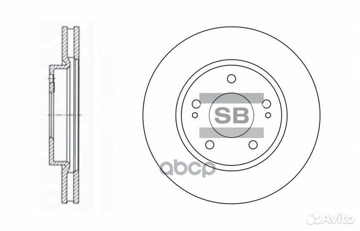 Диск тормозной SD4308 Sangsin brake