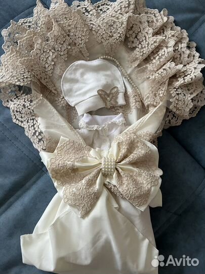 Конверт на выписку для девочки демисезонный