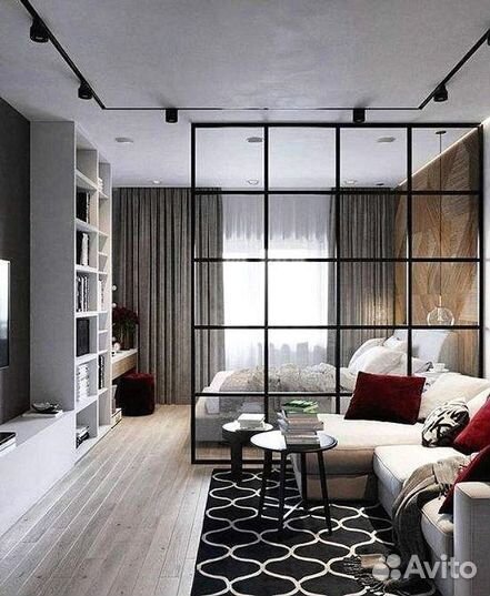 Стеклянные перегородки