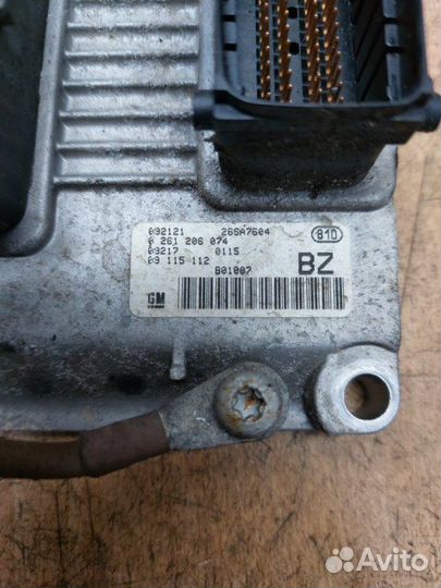 Блок управления двигателем Opel Corsa C Z12XE 2001
