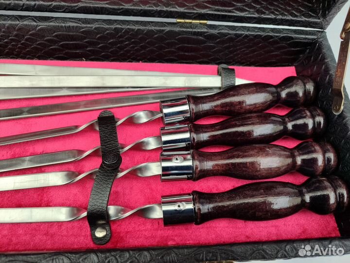 Шашлычный набор в кейсе премиум с топором