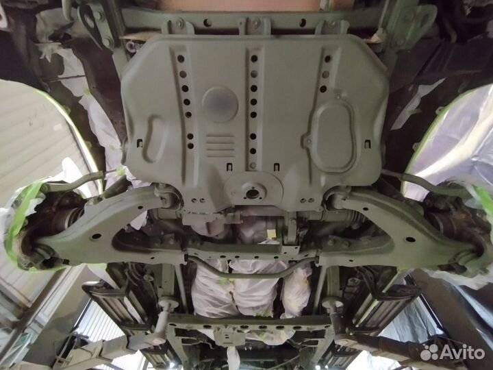 Пескоструйная обработка днища автомобиля