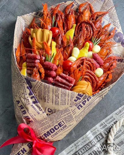 Букет из раков подарок мужчине