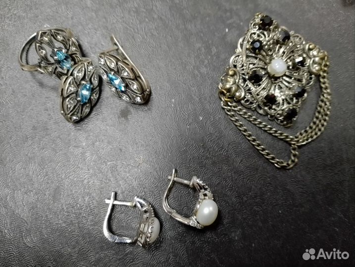 Украшения серебро