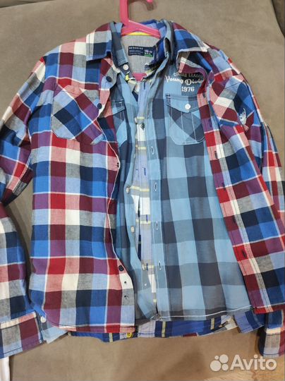 Рубашки пакетом 134 на мальчика
