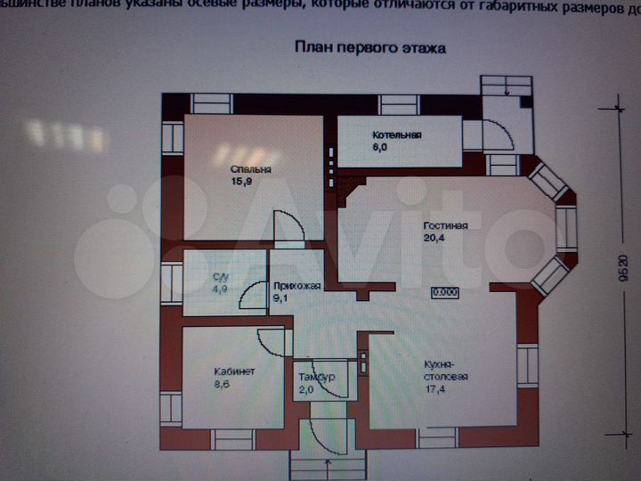 Дом 100 м² на участке 18 сот.