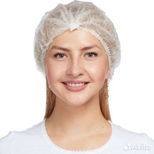 Шапочка Шарлотта белая 1000 шт