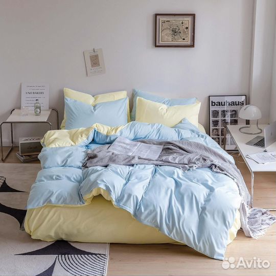 Постельное белье комплект Евро Сатин