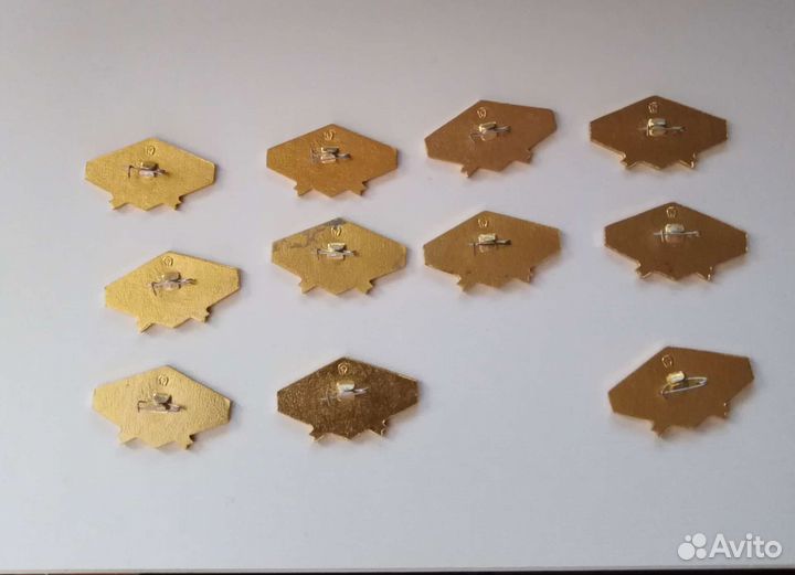 Металлические значки СССР (коллекция, набор)