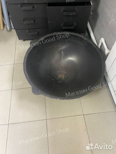 Казан чугунный 50 литров колотый