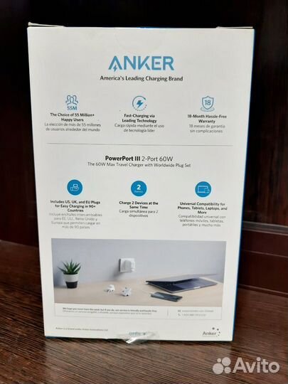 Сетевое зарядное устройство Anker PowerPort Atom I