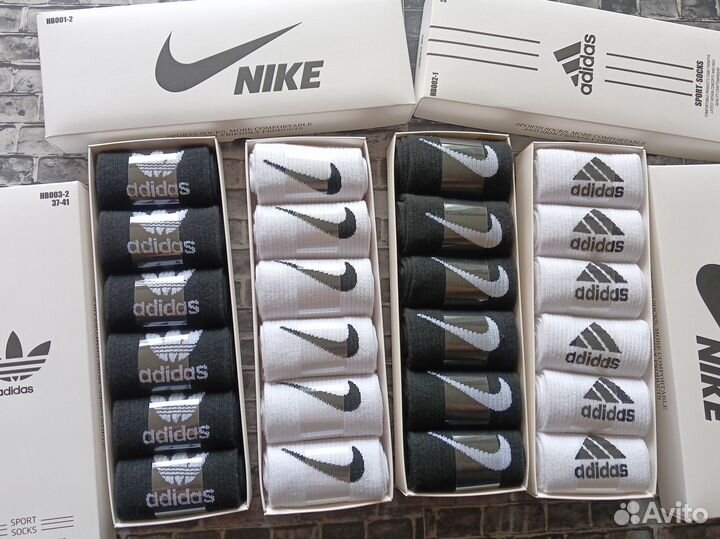 Носки Nike Adidas Reebok Puma