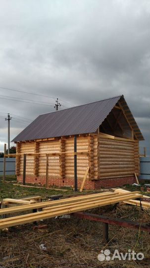 Срубы бань и домов из бревна с доставкой