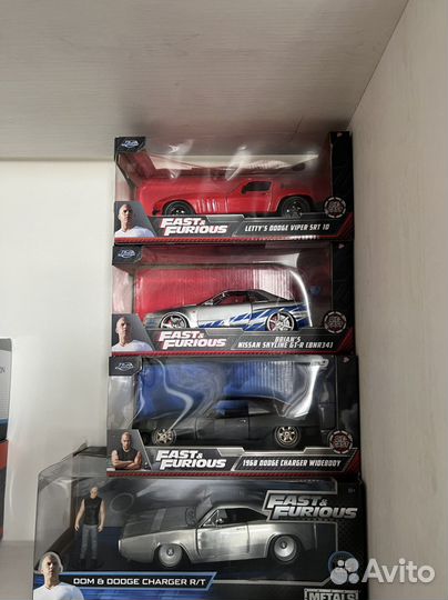 Модели Jada форсаж (fast furious ) 1:24