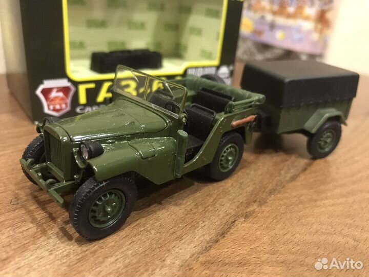 Модель газ-64 нап с прицепом