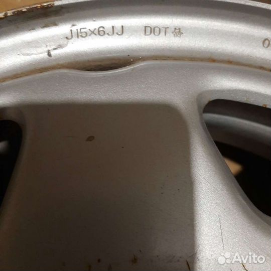 Диски стальные J15х6JJ серебристые