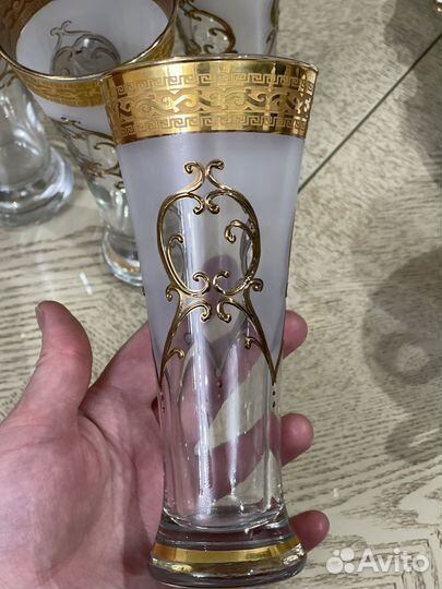 Фужеры Стаканы 9 штук для сока компота