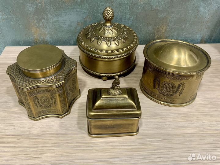 Латунная шкатулка 1 шт
