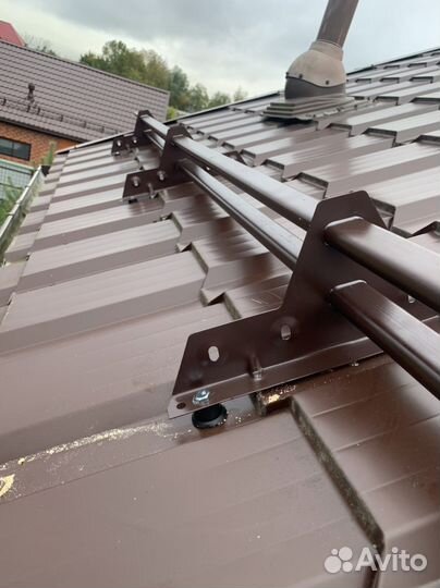 Установка снегозадержателей