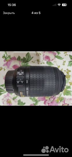 Объектив nikkor lens VR Zoom-Nikkor 55-200mm