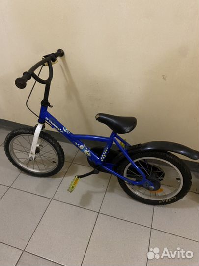 Велосипед для мальчика 4 5 6 лет 16 дюймов