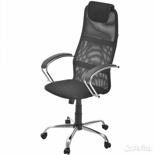 Компьютерное кресло хром/сетка
